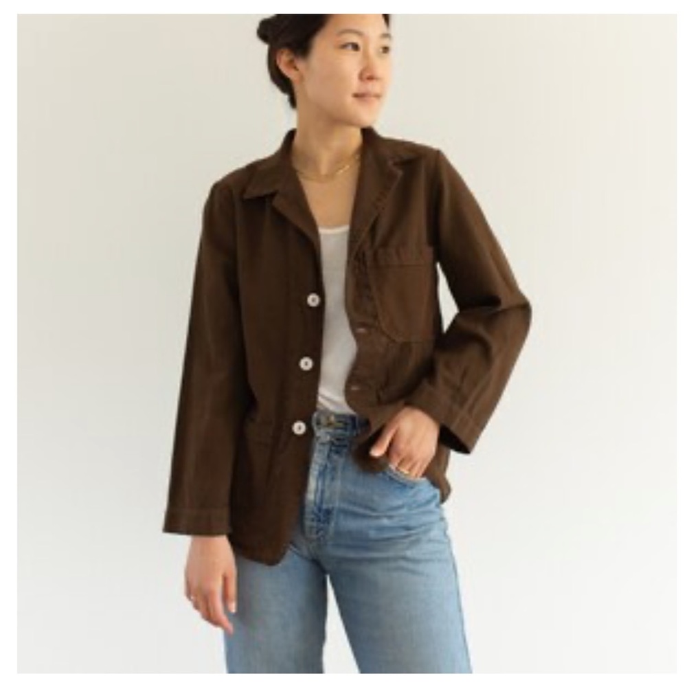 Vintage Chocolate Brown Chore Jacket